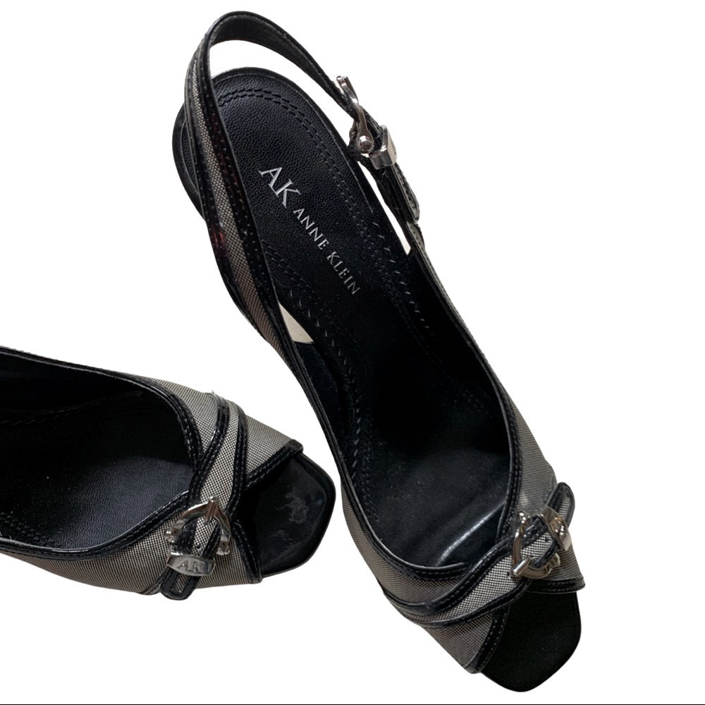 Adorable Ann Klein Peep Toe Summer Heels 👠 Size 9M - Picture 5 of 10
